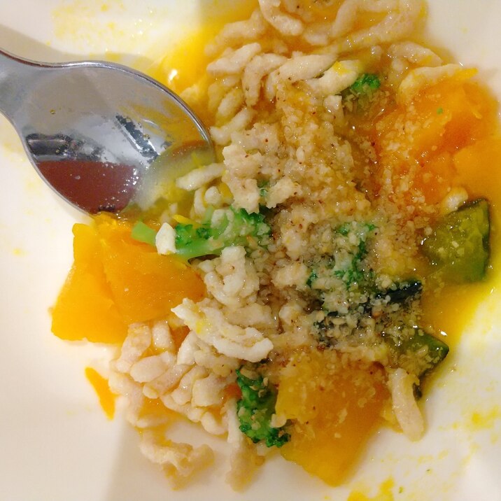 レンジでパパッと和風かぼちゃサラダ 幼児食 レシピ 作り方 By レンジでズボラ幼児食 楽天レシピ レンジでパパッと和風かぼちゃサラダ 幼児食 レシピ 作り方 By レンジでズボラ幼児食 楽天レシピ